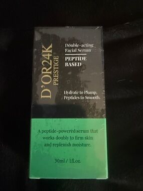 D'OR24K Prestige Peptide Facial Serum - Green & Black